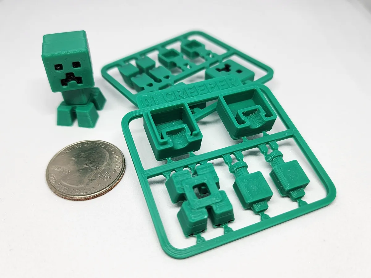 Tarjeta armable de monstruo verde pixelado