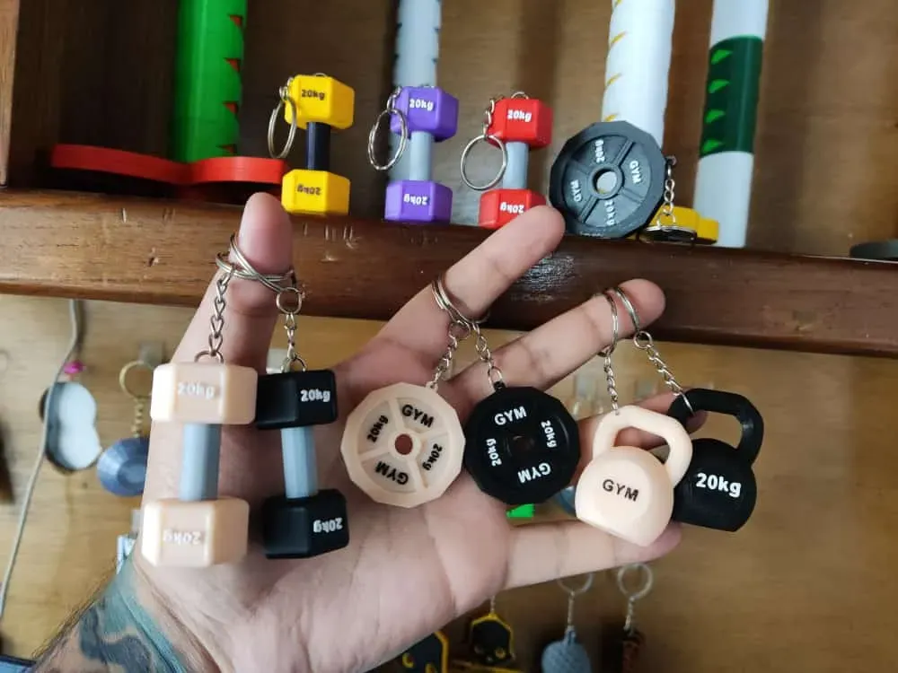 Llavero grande para bolso de gimnasio personalizado