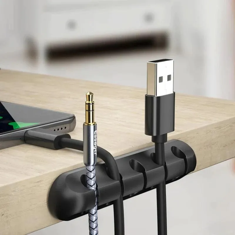 Bandeja organizadora de cables para escritorio