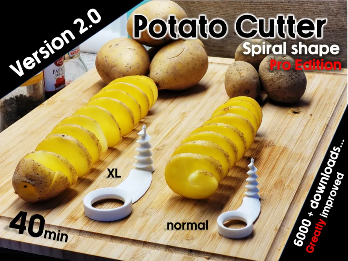 Cortador de papas en espiral
