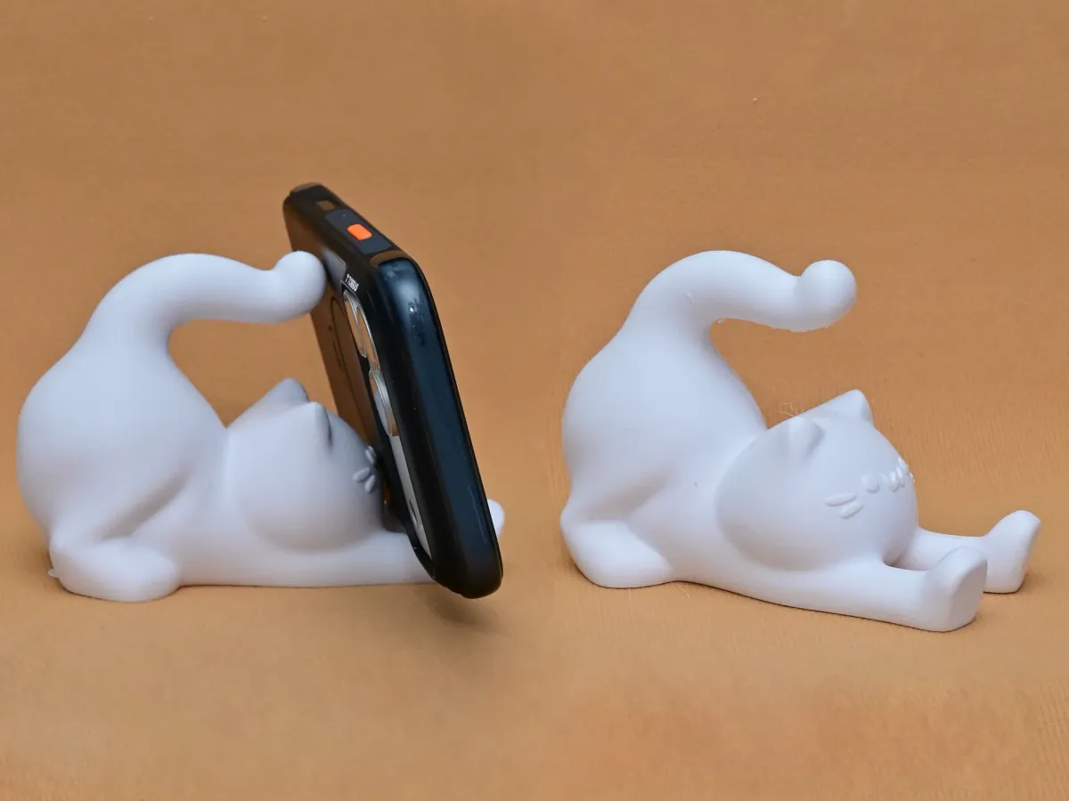 Soporte de celular con forma de gato