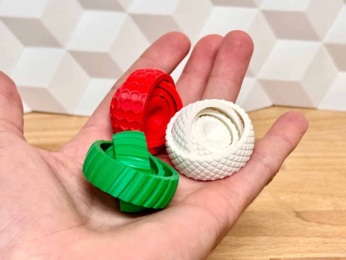 Anillos antiestrés táctiles de doble aro