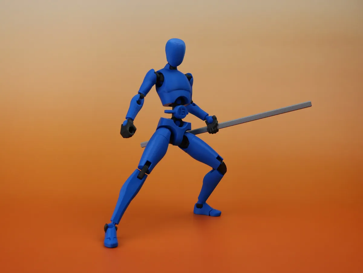 Figura articulada de juntas reforzadas