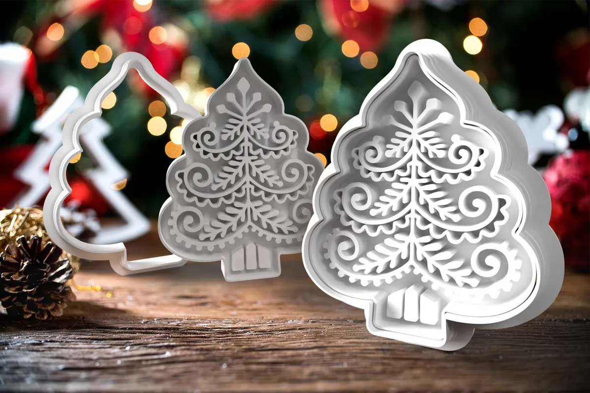 Cortante chico de arbolito de Navidad