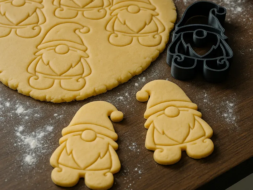 Cortante de gnomo navideño