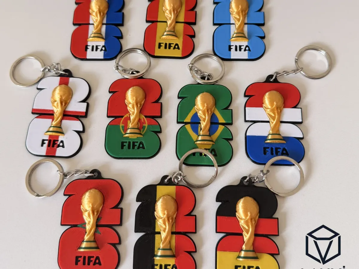 Juego de llaveros con banderas de países
