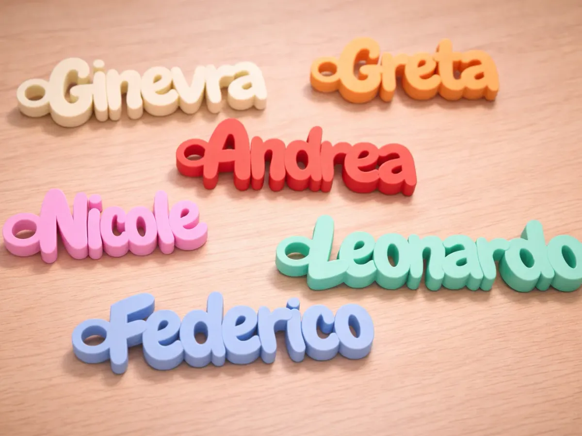 Llaveros con nombre para lista de invitados