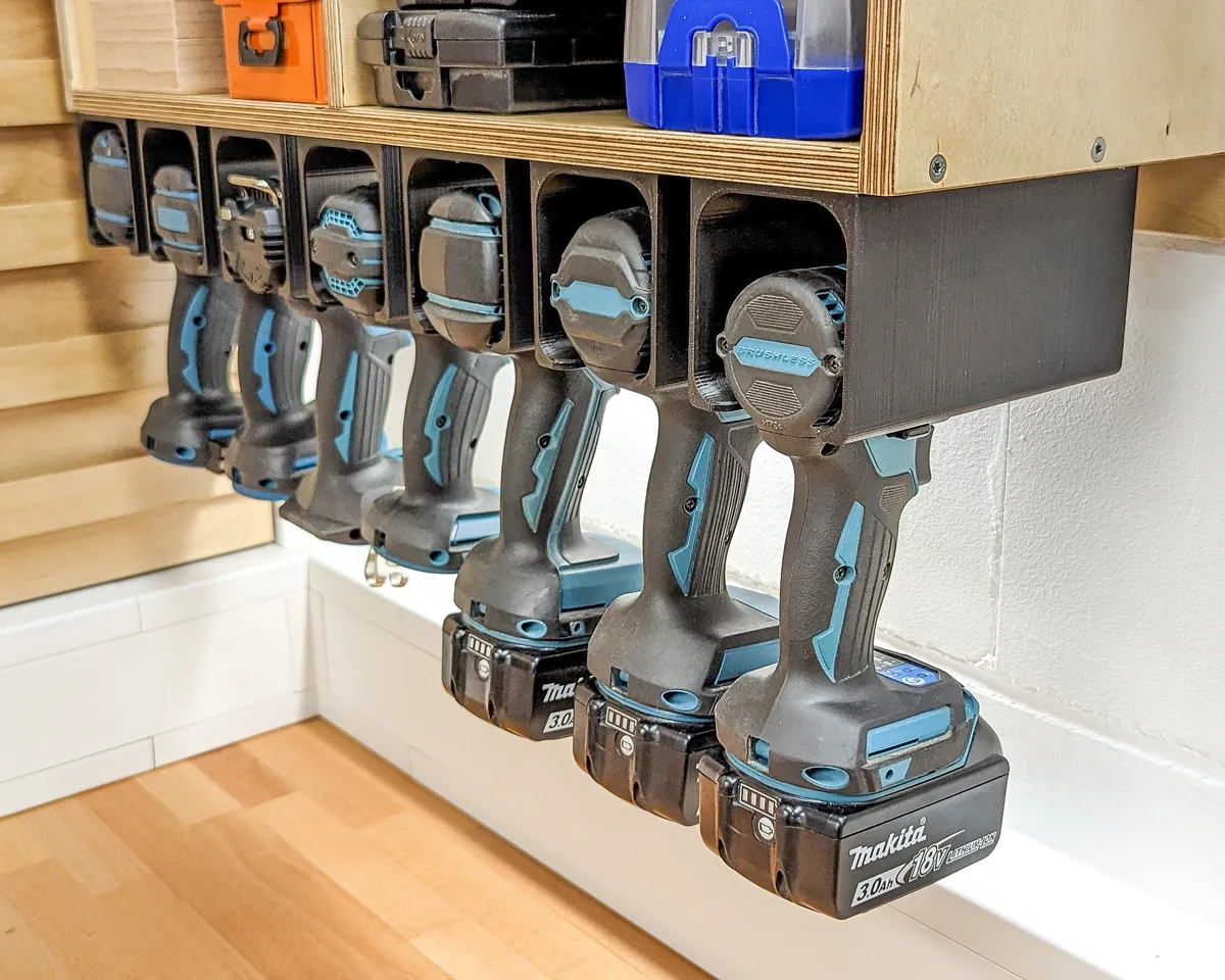 Soporte de pared para taladro inalámbrico