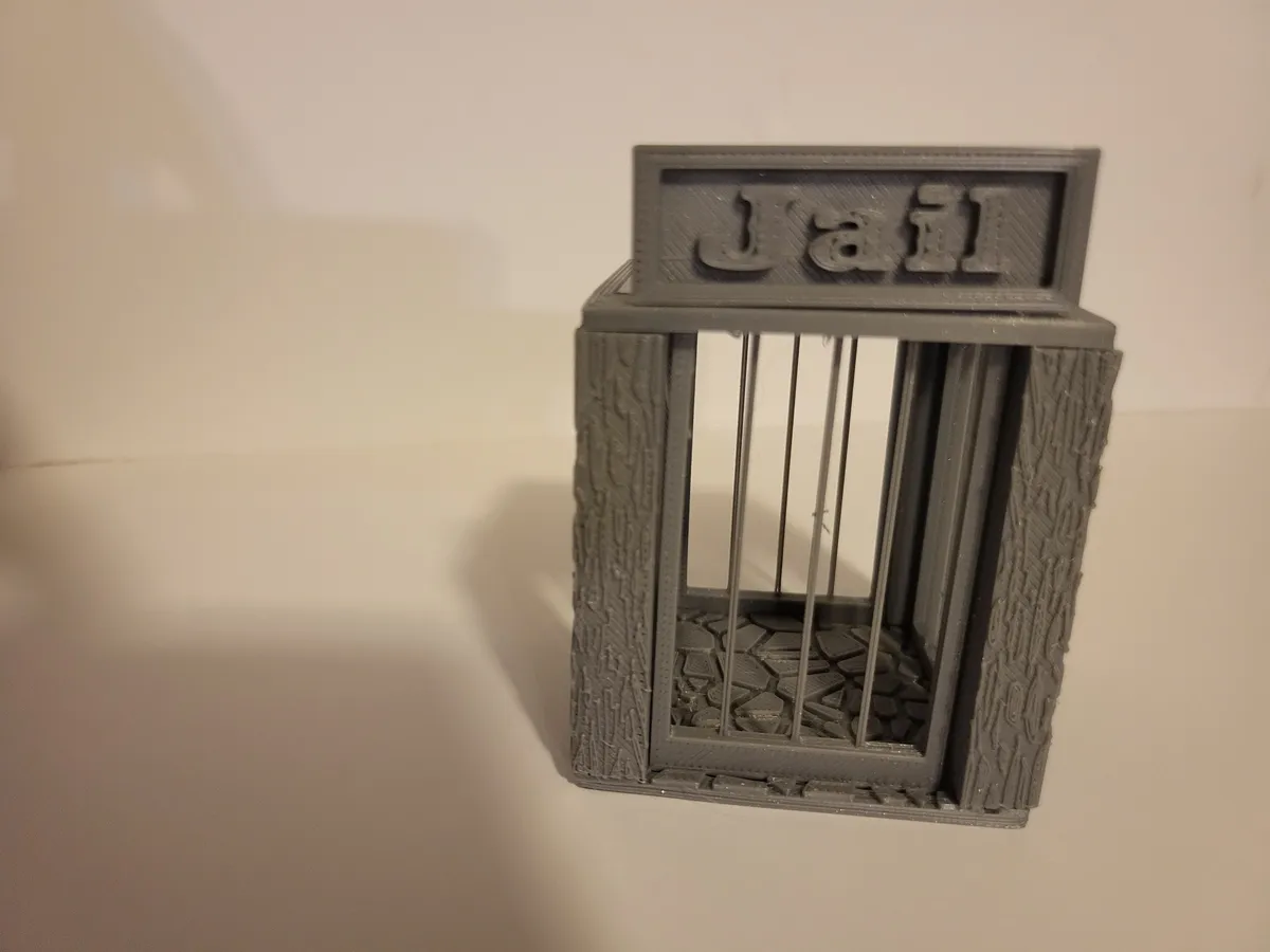 Cárcel de dados con reja y tapa