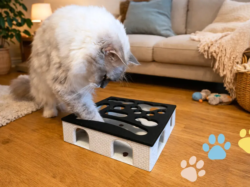 Cuchara medidora de alimento para mascotas