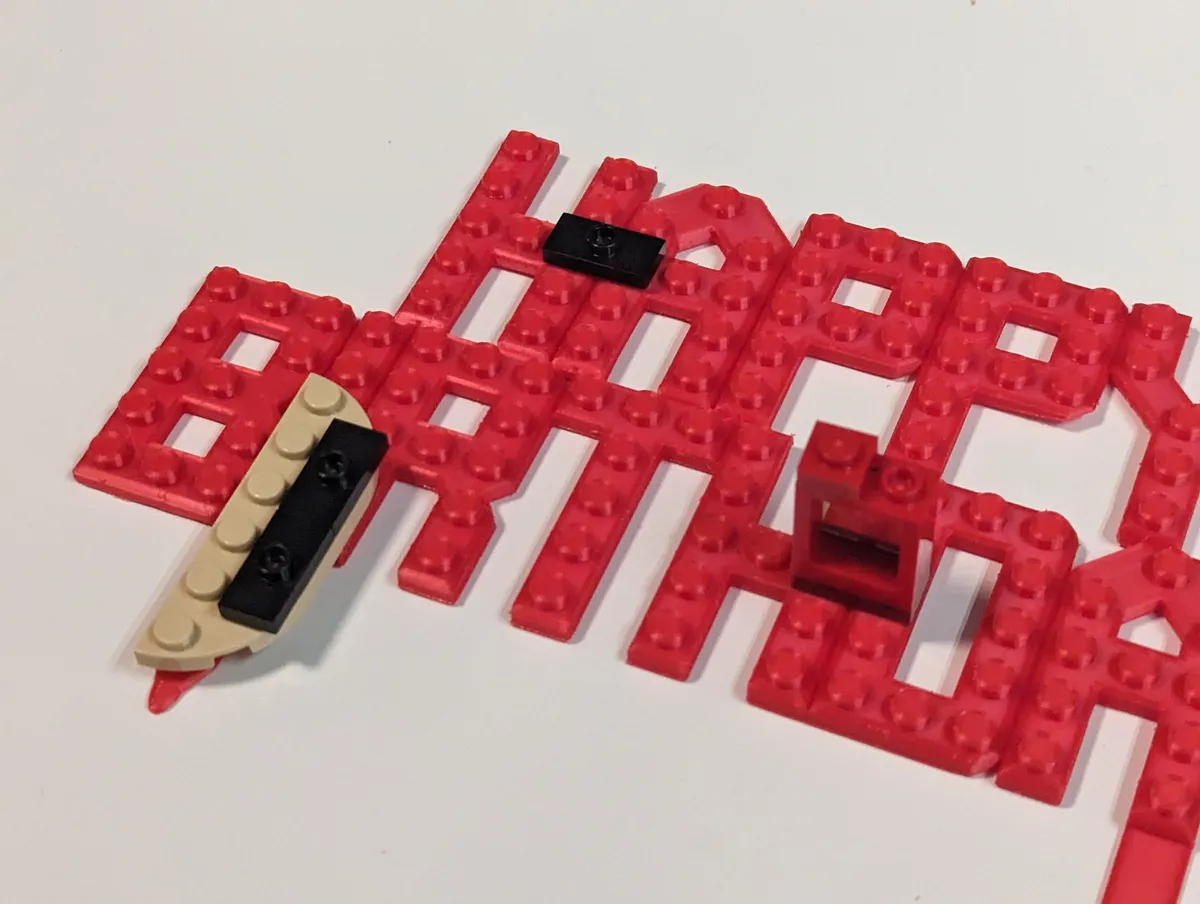 Letras gruesas de bloque para torta