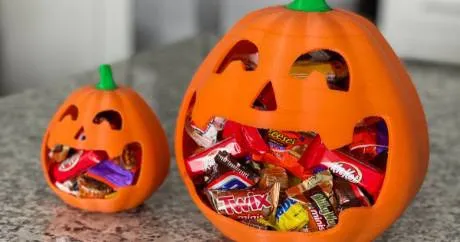 Bol para golosinas con forma de calabaza