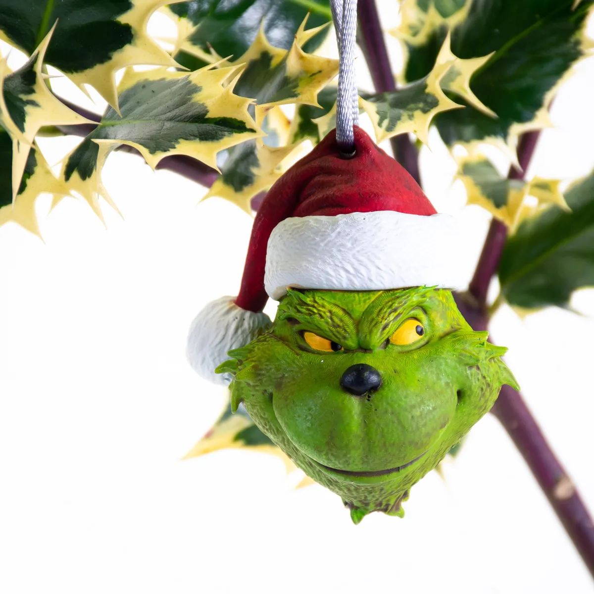 Adorno navideño de personaje verde gruñón