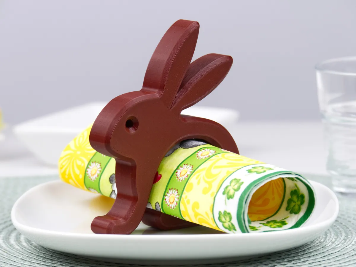 Servilletero con forma de conejo