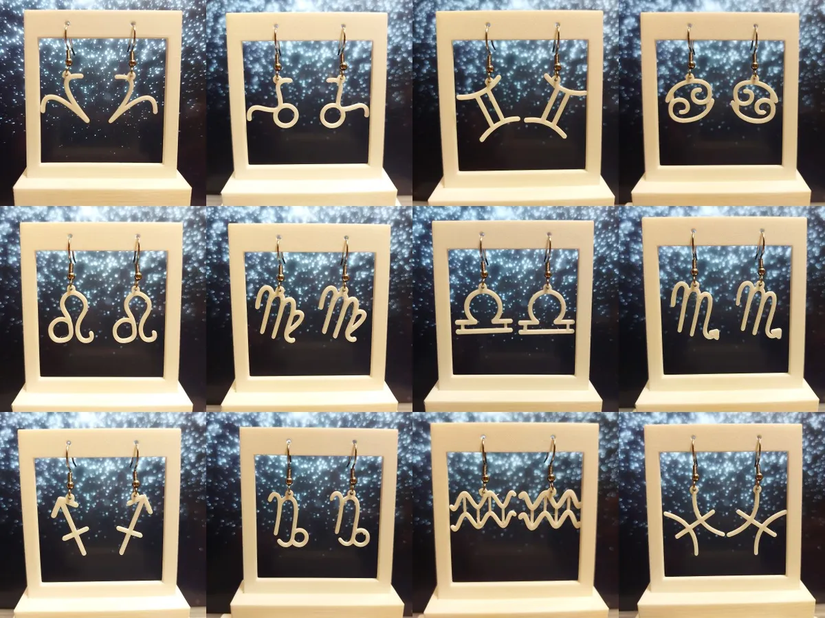 Aros de los doce signos del zodíaco