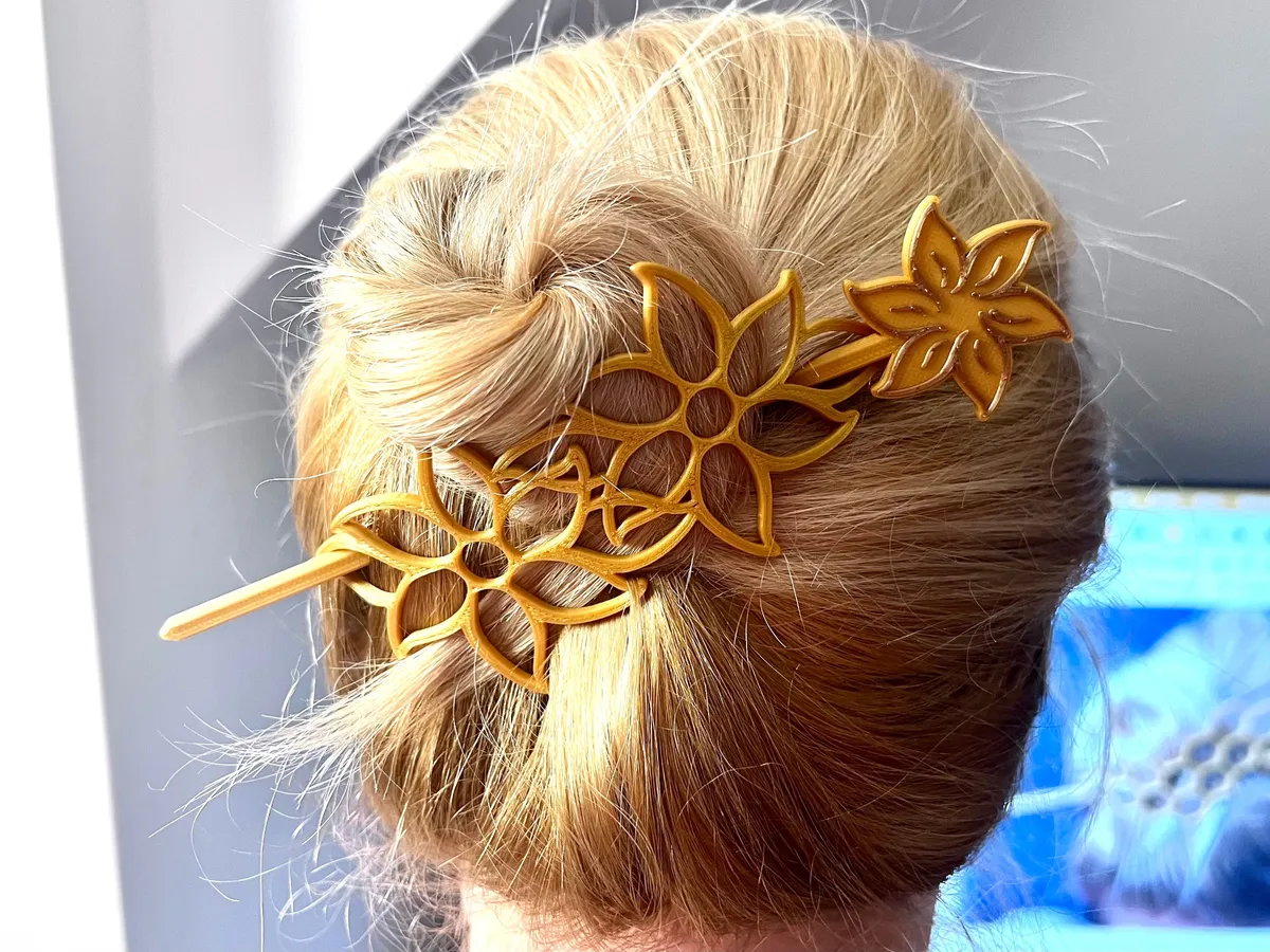 Broche para el pelo con flores