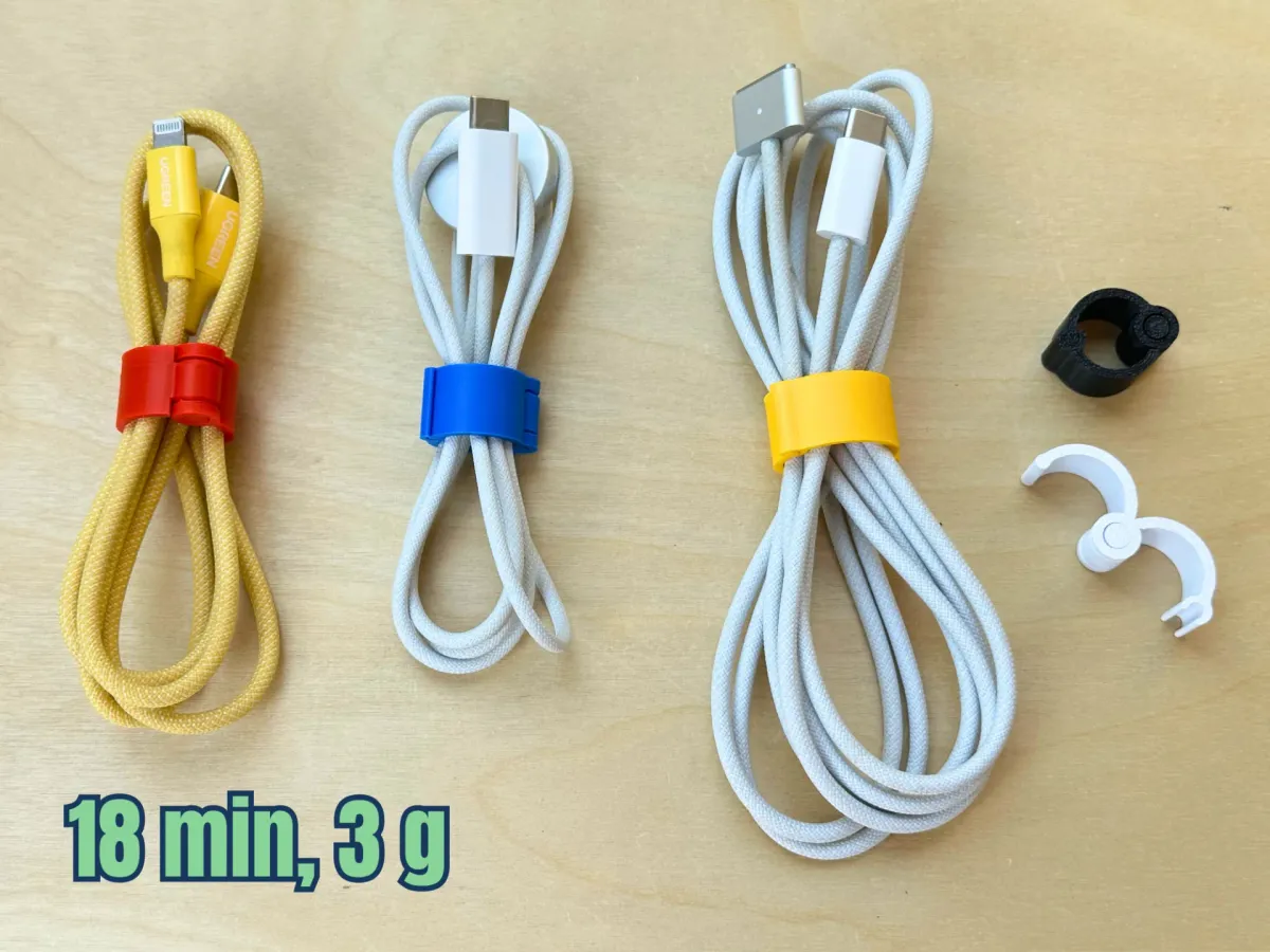 Clip para cables de abrir y cerrar
