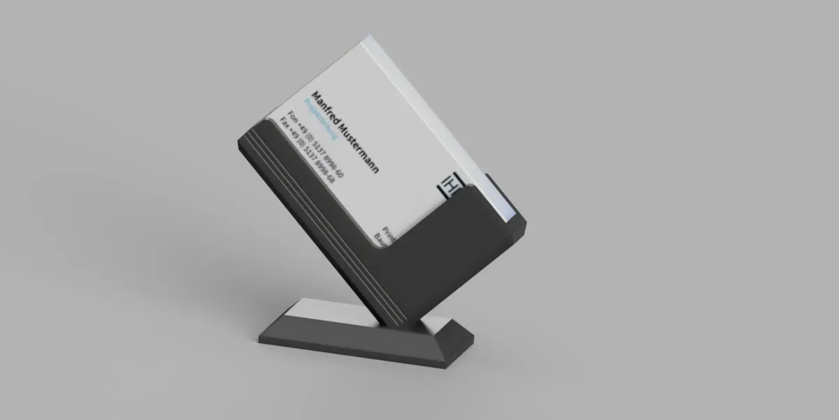 Tarjetero de escritorio inclinado