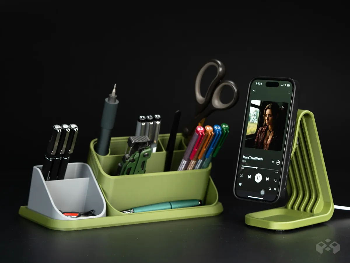 Organizador modular de escritorio con soporte magnético