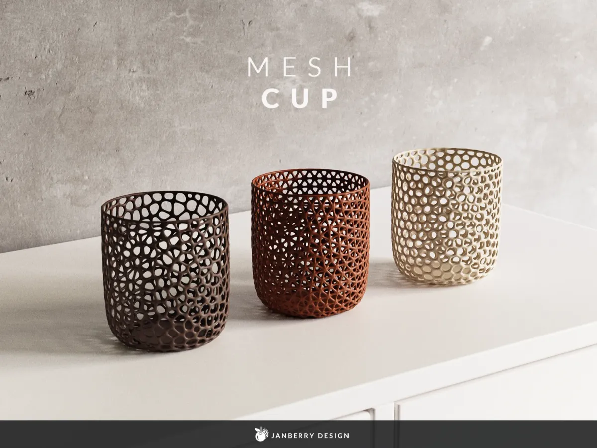 Vaso organizador de pared calada