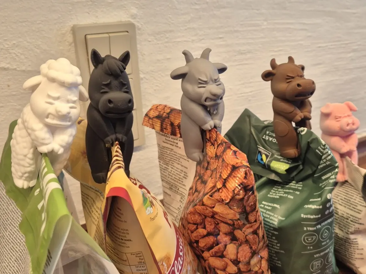 Broches para bolsas con forma de animales