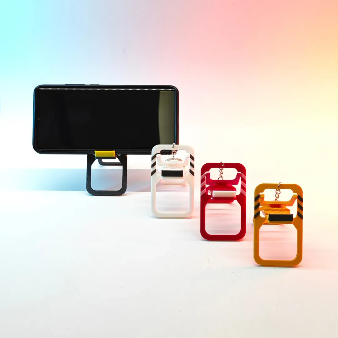 Soporte de celular plegable para llavero
