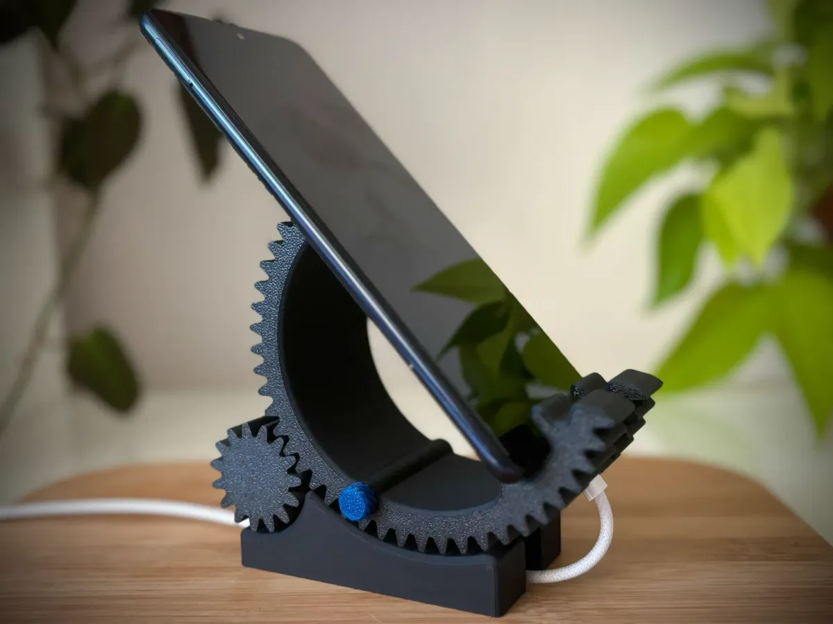Soporte de celular con fuerte inclinación