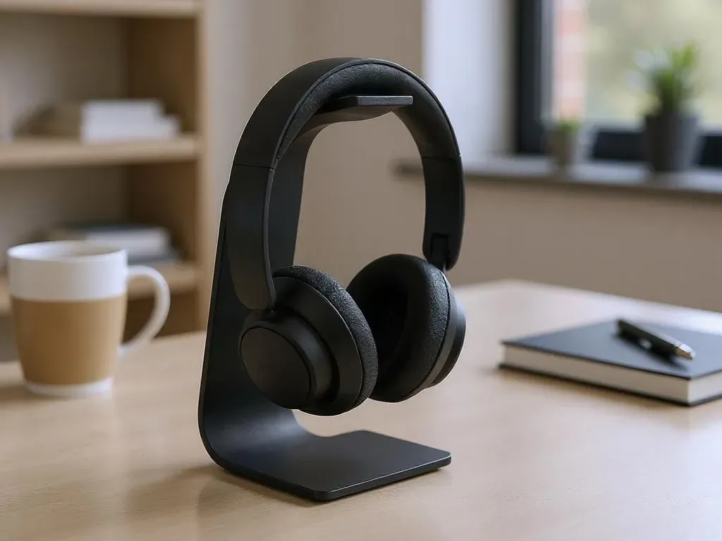 Soporte de auriculares de curva continua (mediano)