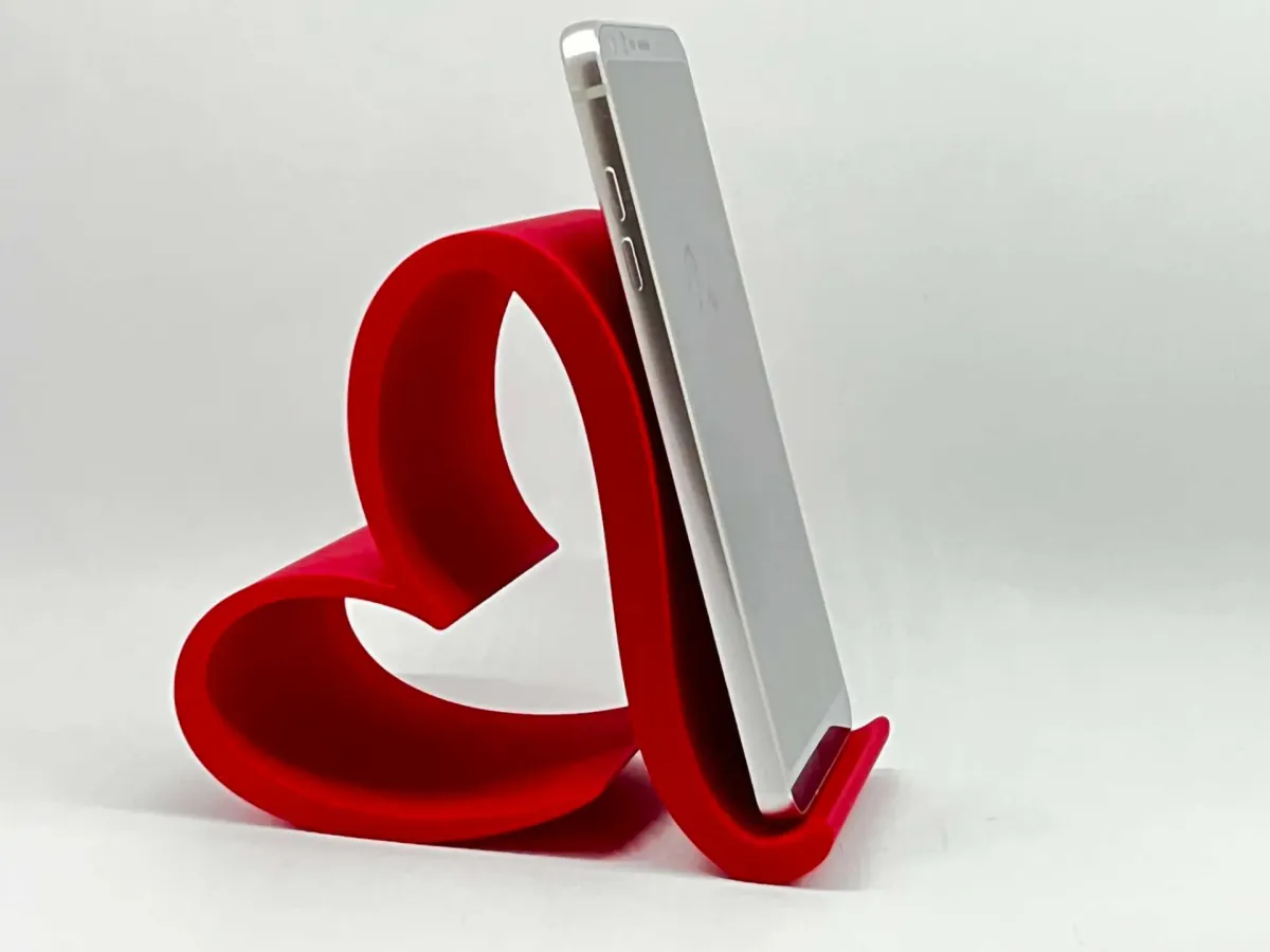 Soporte de celular en forma de corazón