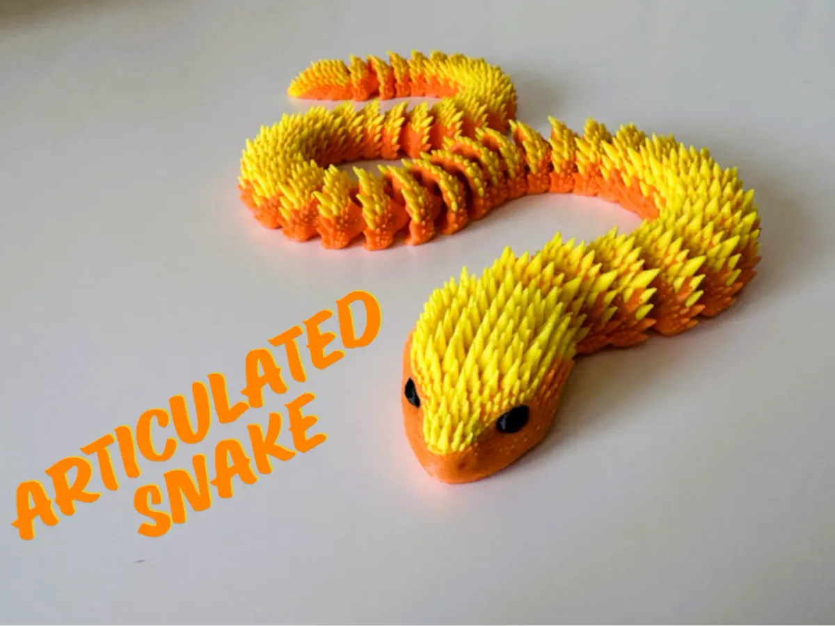 Serpiente articulada con púas en el lomo
