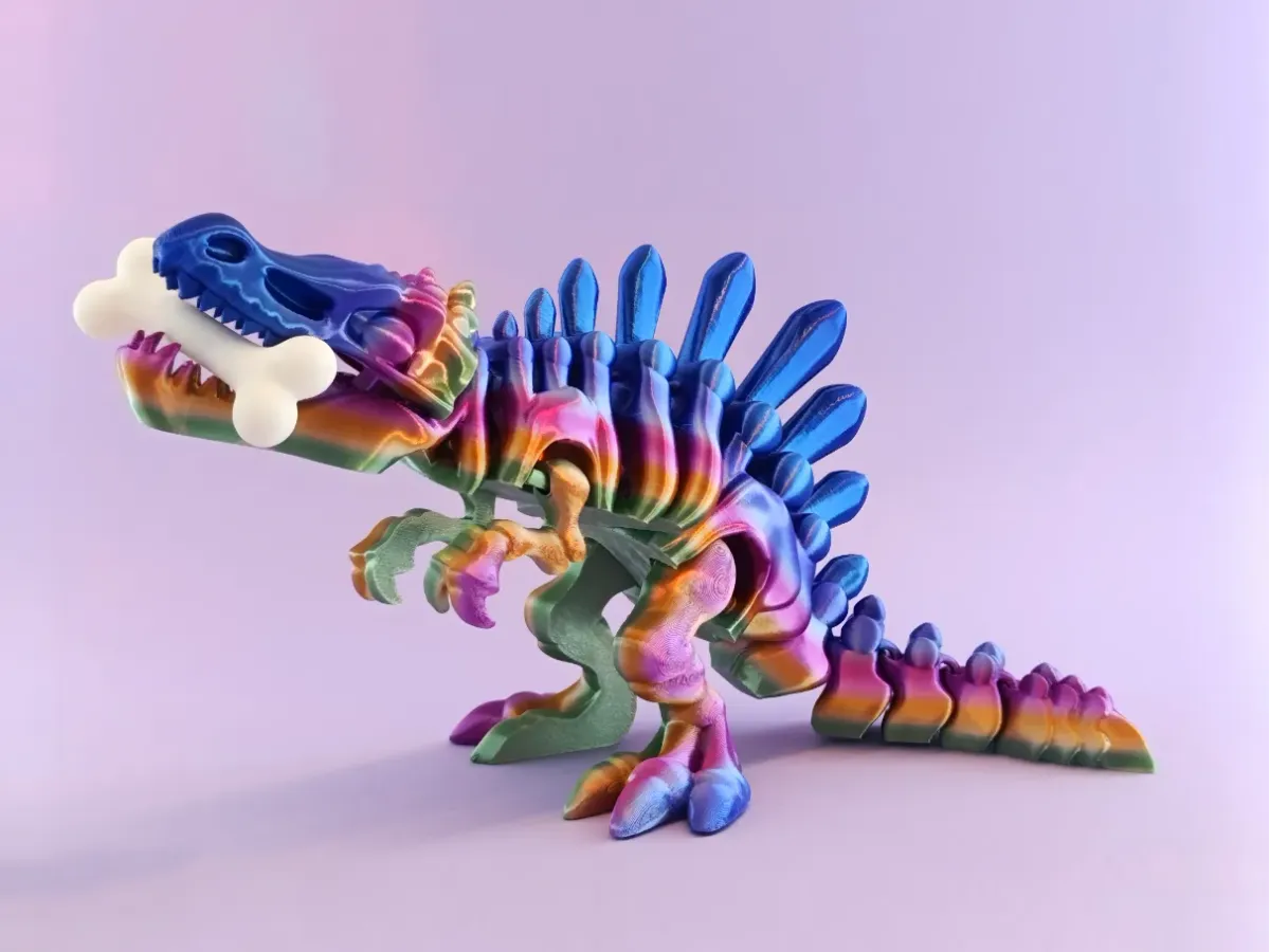 Esqueleto de espinosaurio articulado