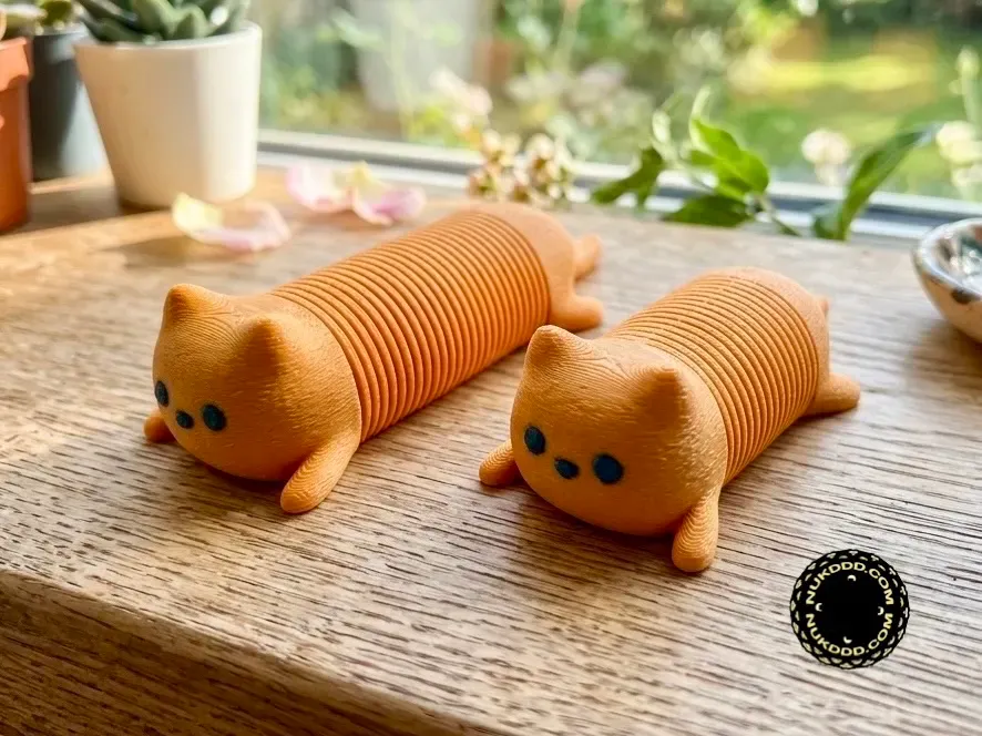 Gato articulado con cuerpo de resorte