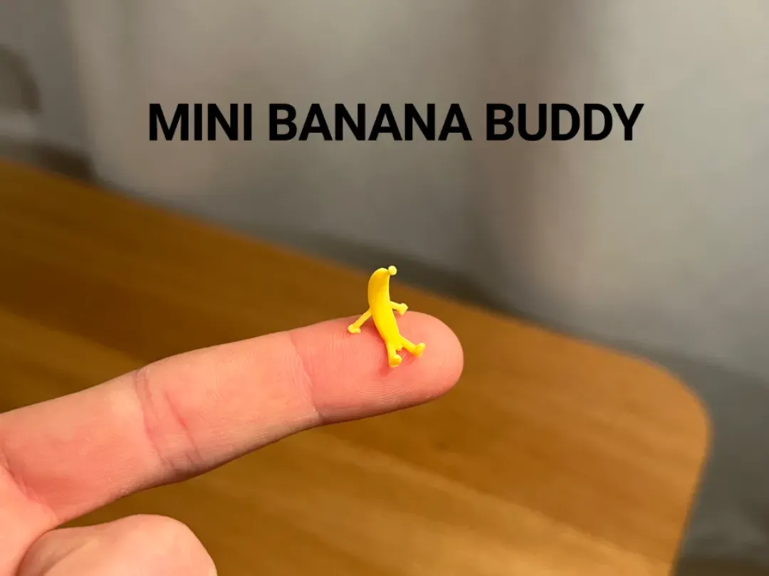 Banana en miniatura con cara