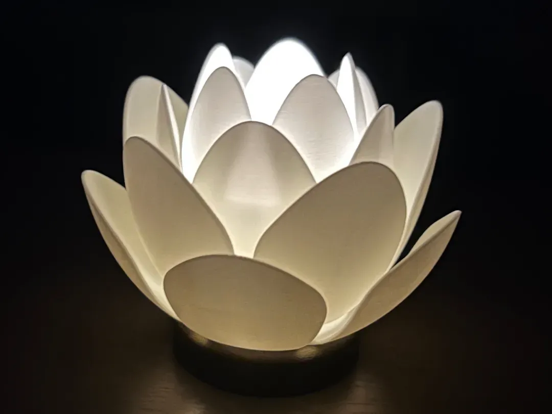 Portavelas con forma de flor de loto