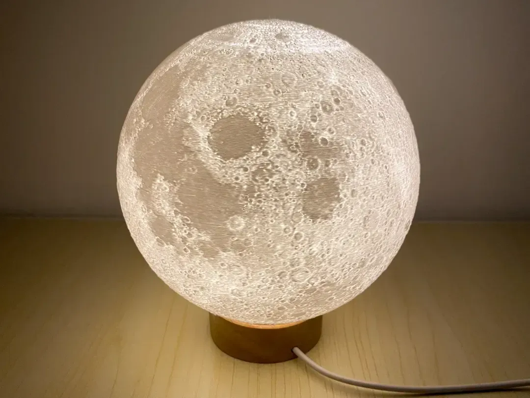 Lámpara luna sencilla de impresión rápida