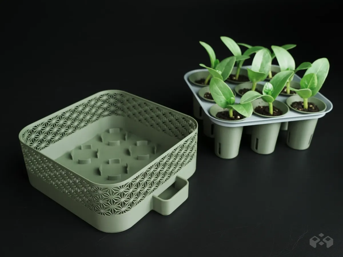 Germinador autorregante con tapa invernadero