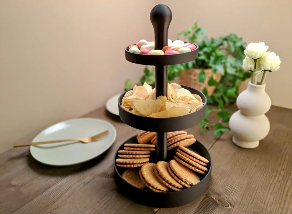 Base de tres pisos para mesa dulce
