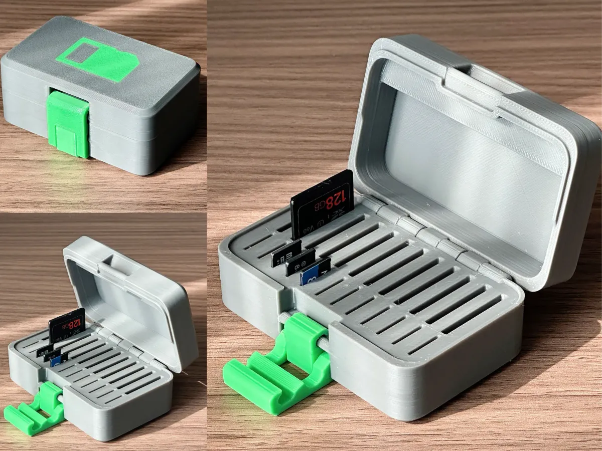 Caja organizadora para tarjetas de memoria