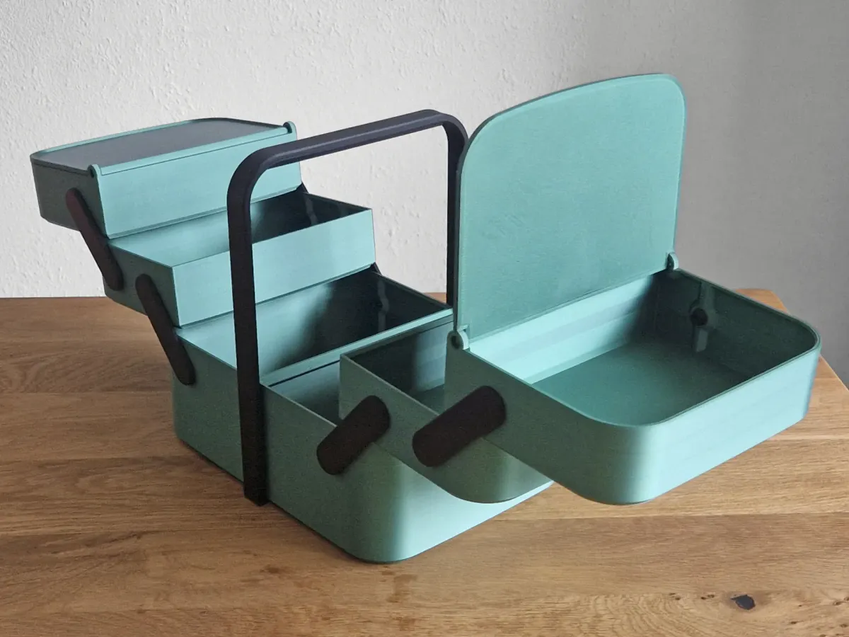 Caja organizadora de taller con cajones deslizantes