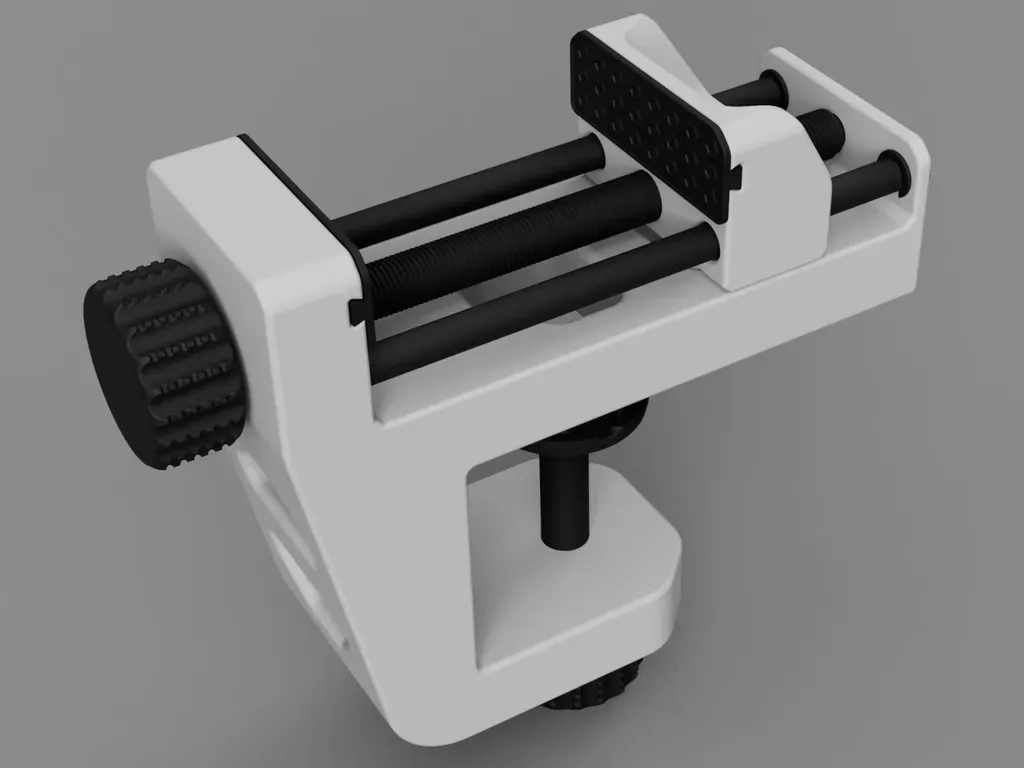 Morsa portátil con sujeción al canto de mesa