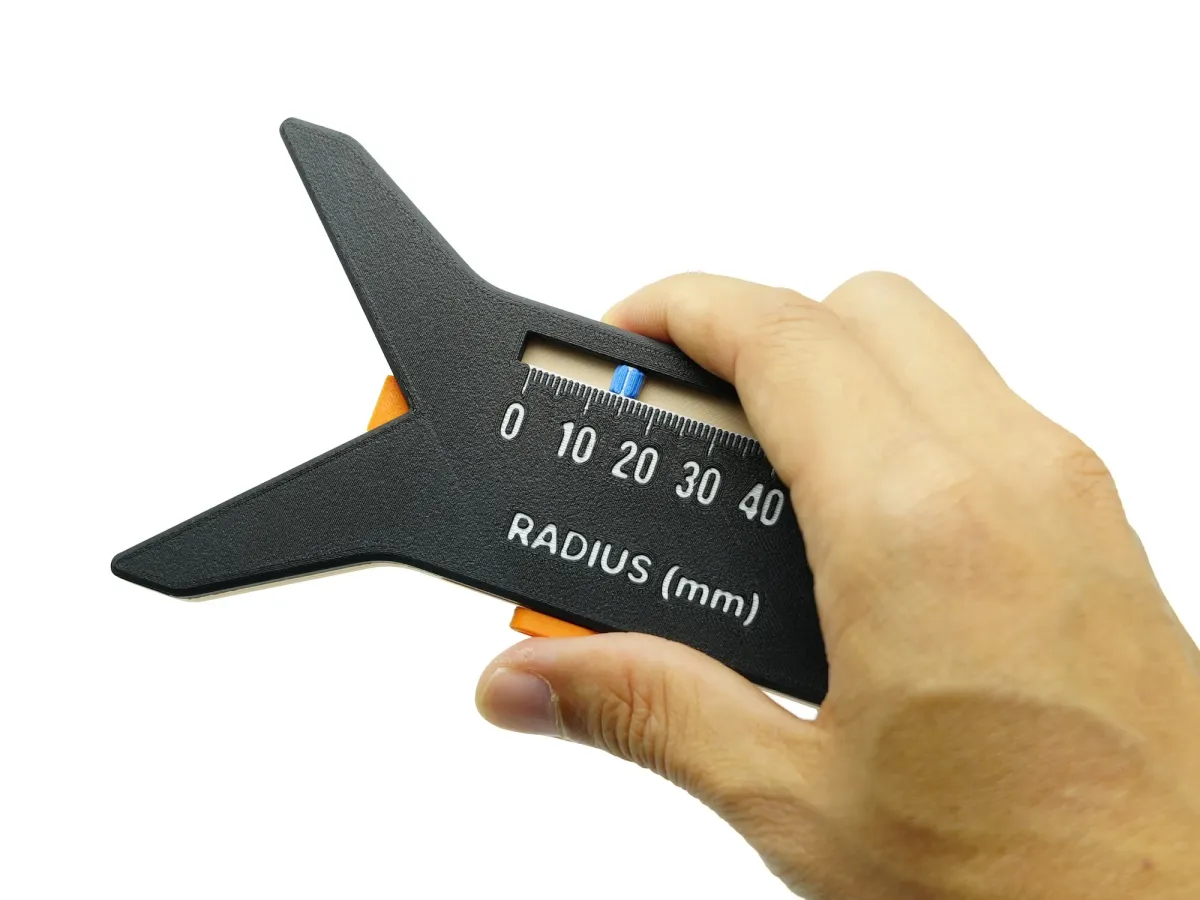Galga de radios para torno y modelismo