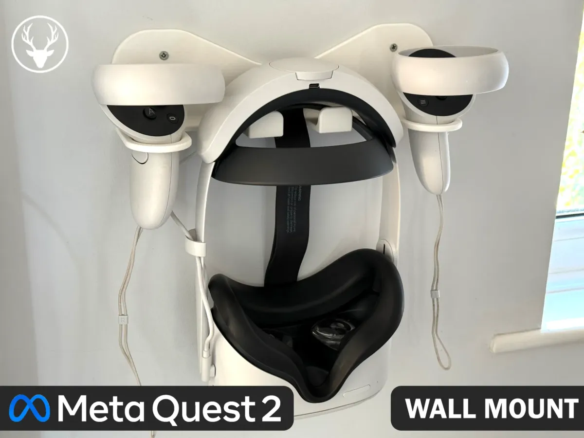 Soporte de pared para visor de realidad virtual