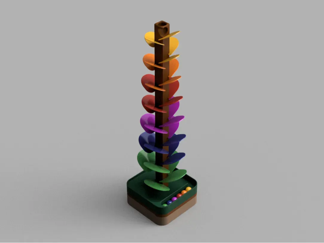 Árbol de bolitas musical y torre de dados