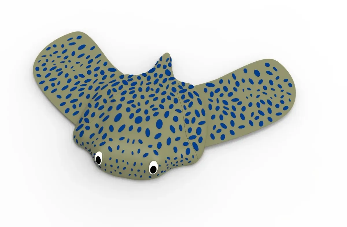 Mantarraya planeadora para soltar desde altura