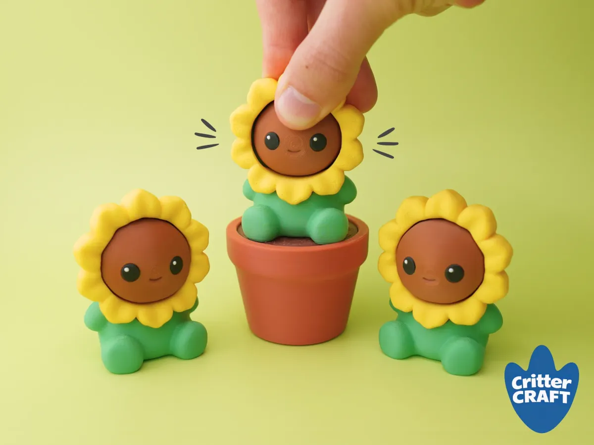 Girasol pulsador para manos inquietas