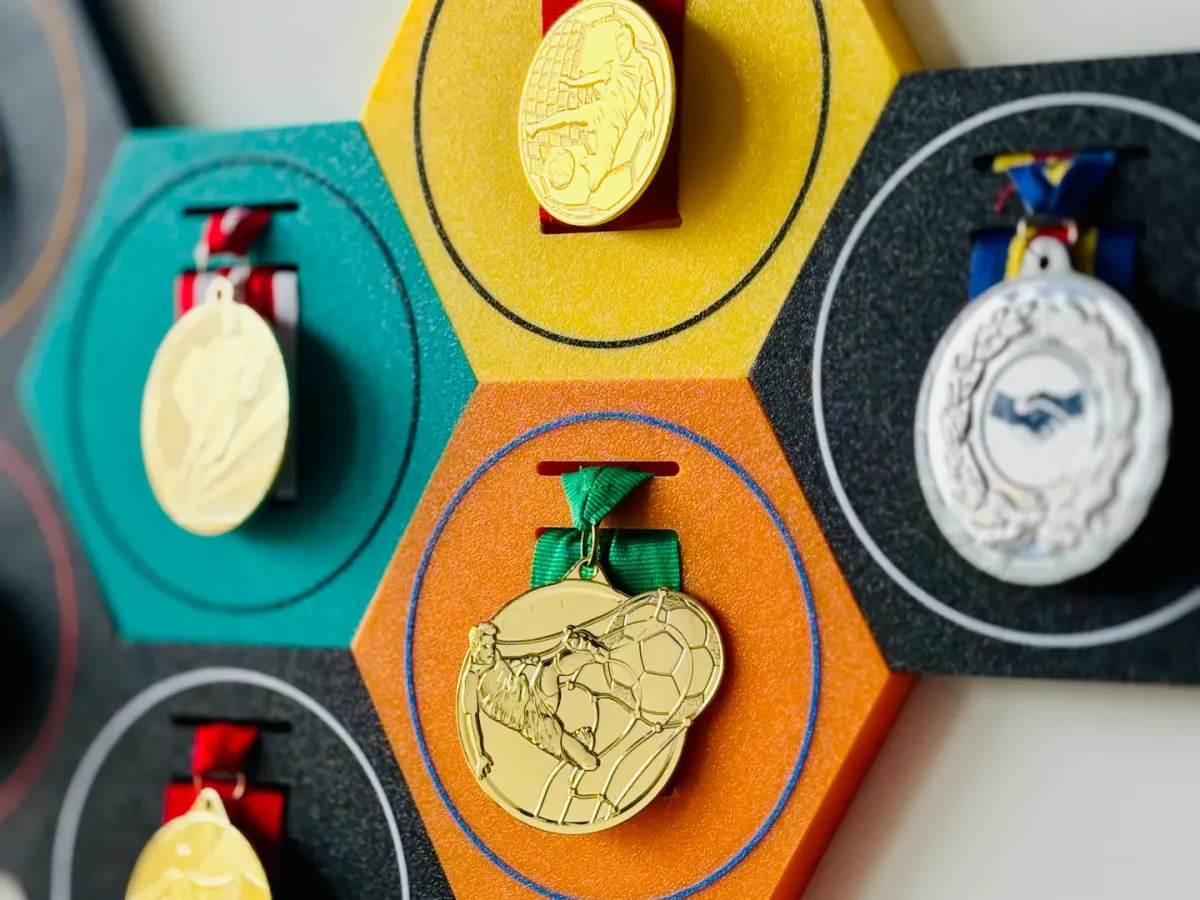 Soporte de pared para medallas