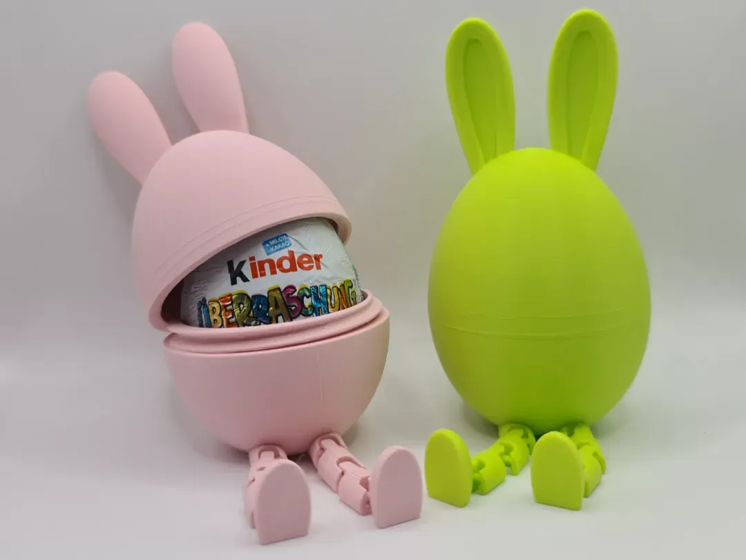 Soporte de conejo para huevo de chocolate