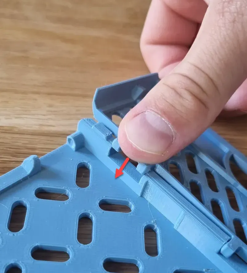 Cajón plegable y apilable para galpón