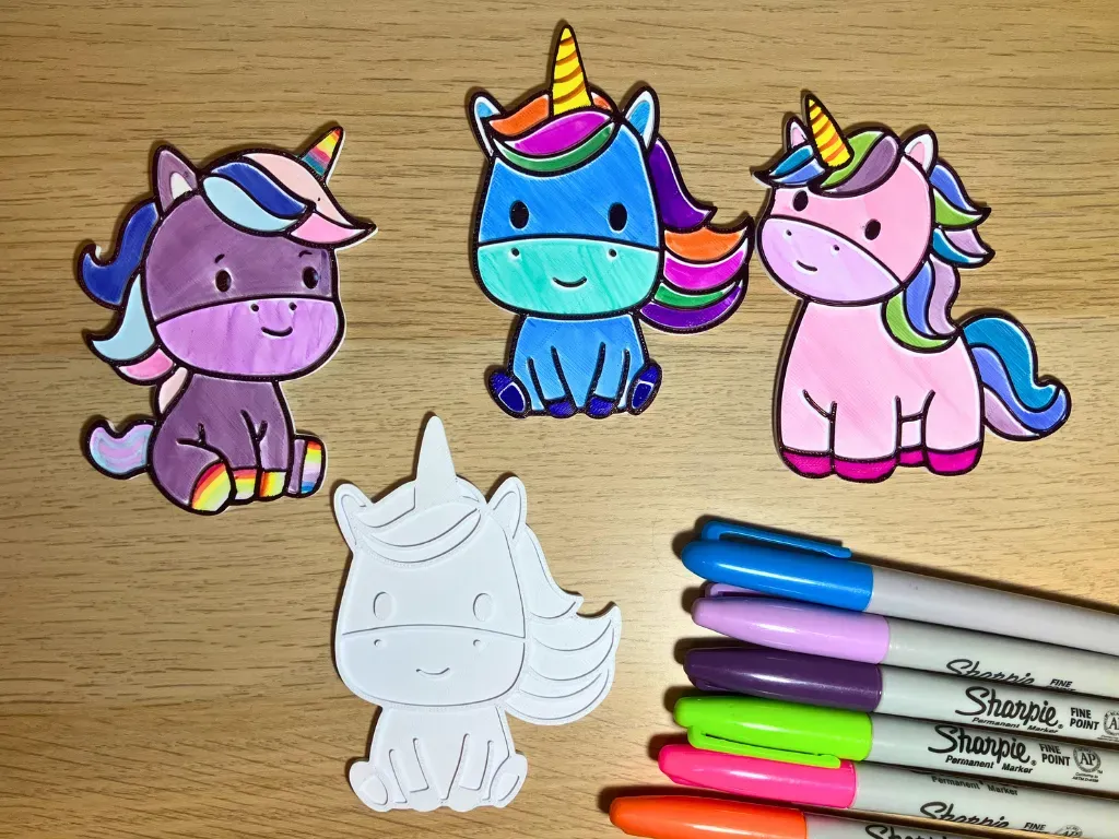 Juego de unicornios para pintar