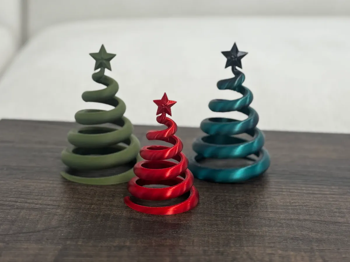 Árbol navideño de gajos girados